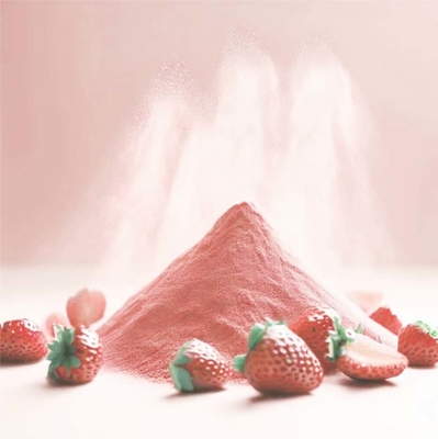 Erdbeerenpulver Sprühgetrocknetes Pulver Natur Granatapfel getrocknetes Erdbeerenpulver für Getränke zum Backen