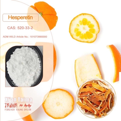 98 % Hesperetin-Pulver Cas 520-33-2 Hesperetin extrahiert aus getrockneter Orangenschale