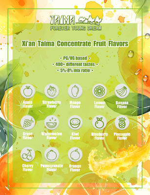 Kleine Packung von 125 ml Tabakgeschmack für E-Flüssigkeit