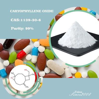 99% Pure Caryophyllene Oxide White Powder Soluble in Water for Flavor & Fragrance and Cooling Agent Applications