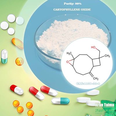 99% Pure Caryophyllene Oxide White Powder Soluble in Water for Flavor & Fragrance and medicine