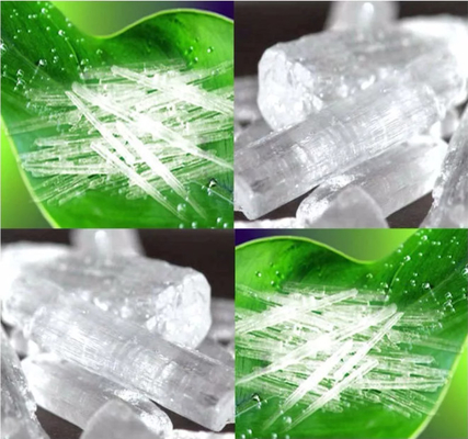 3 ppm Farblose Kristalle Menthol Kühlmittel Lebensmittelqualität 99% DL CAS 89-78-1