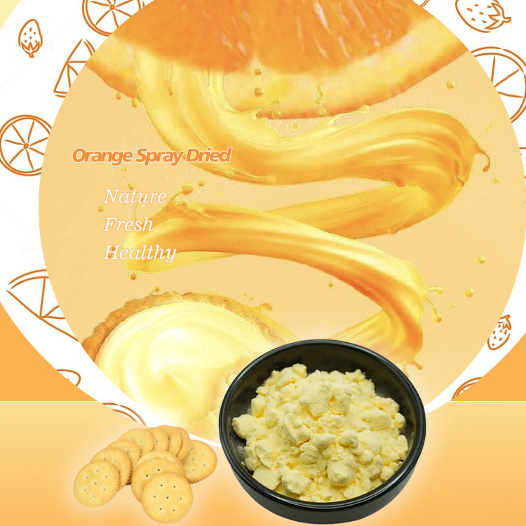 Sprühgetrocknetes Orangenfruchtpulver, Bio-Gefriertrocken-Orangenpulver (SPRÜHTROCKNUNG)