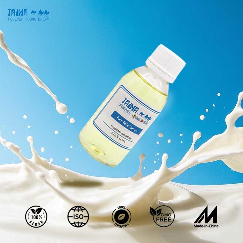 Reiner Milchgeschmack Essbare Essenz für Getränke und Milchprodukte USP-Qualität in flüssiger und Pulverform