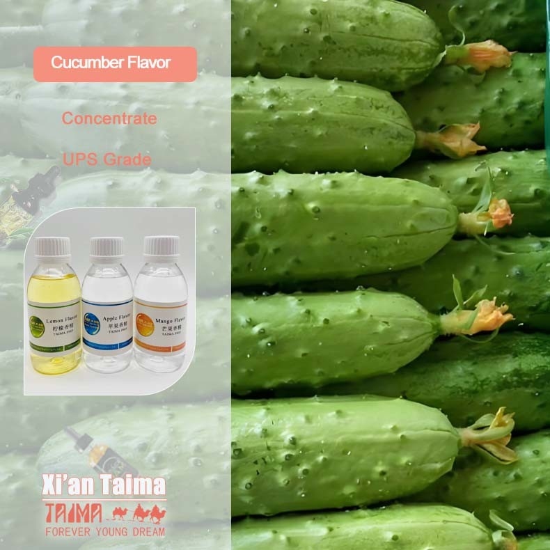 Gurkengeschmack für DIY Puff Tabakkonzentrat Aroma Gurkengeschmack in aromatisiertem Saft für E-Liquid 125 ml Kostenlose Proben