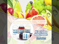 ISO 7 Reinraum-Herstellungsprozess Dunkelgelbes Frucht-Vape-Aroma für das Vaping-Erlebnis und die Zufriedenheit
